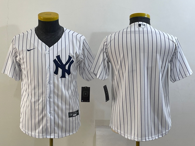 Youth New York Yankees Blank White Stitched Baseball Jersey Youth New York Yankees Blank White Stitched Baseball Jersey